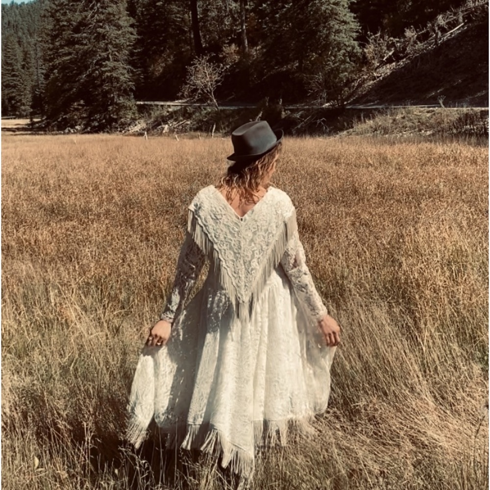 Vintage 80s | Western | Wedding Dress | Women’s Size 14 | Made by Western Wear - Picture 2 of 5